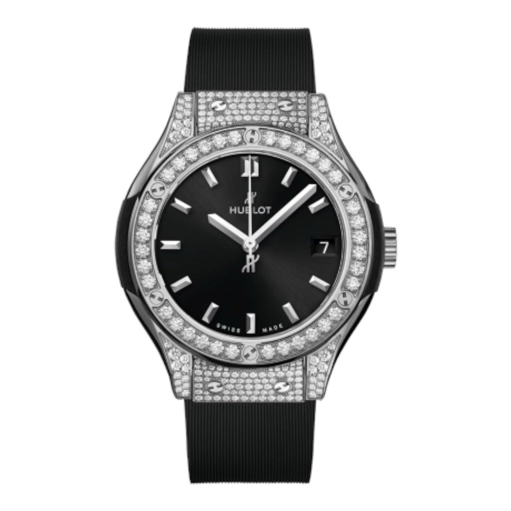 CLASSIC FUSION TITANIUM PAVÉ 33MM