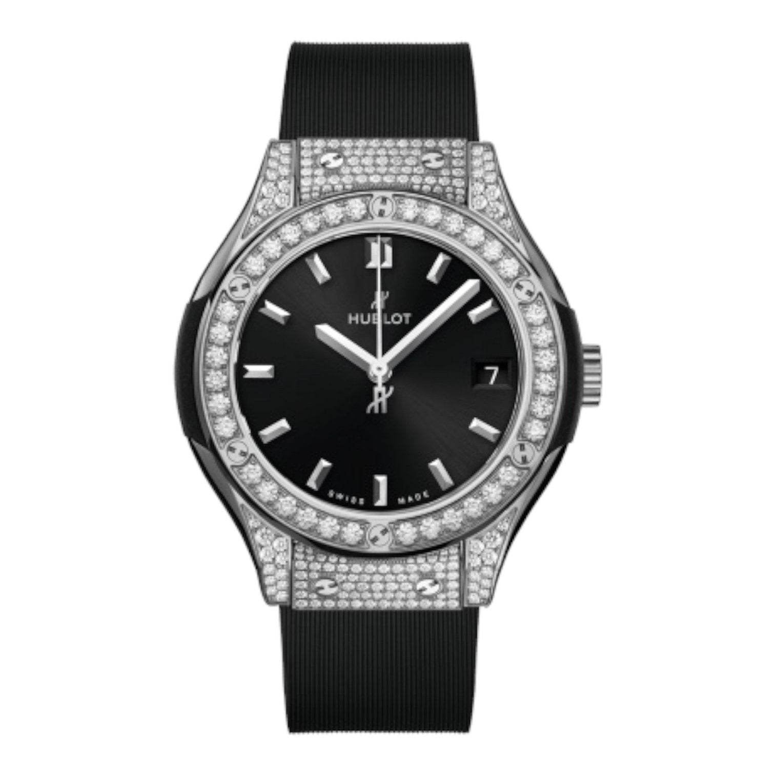 CLASSIC FUSION TITANIUM PAVÉ 33MM