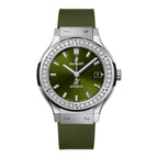 CLASSIC FUSION TITANIUM GREEN DIAMONDS 38MM