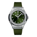 CLASSIC FUSION TITANIUM GREEN DIAMONDS33MM