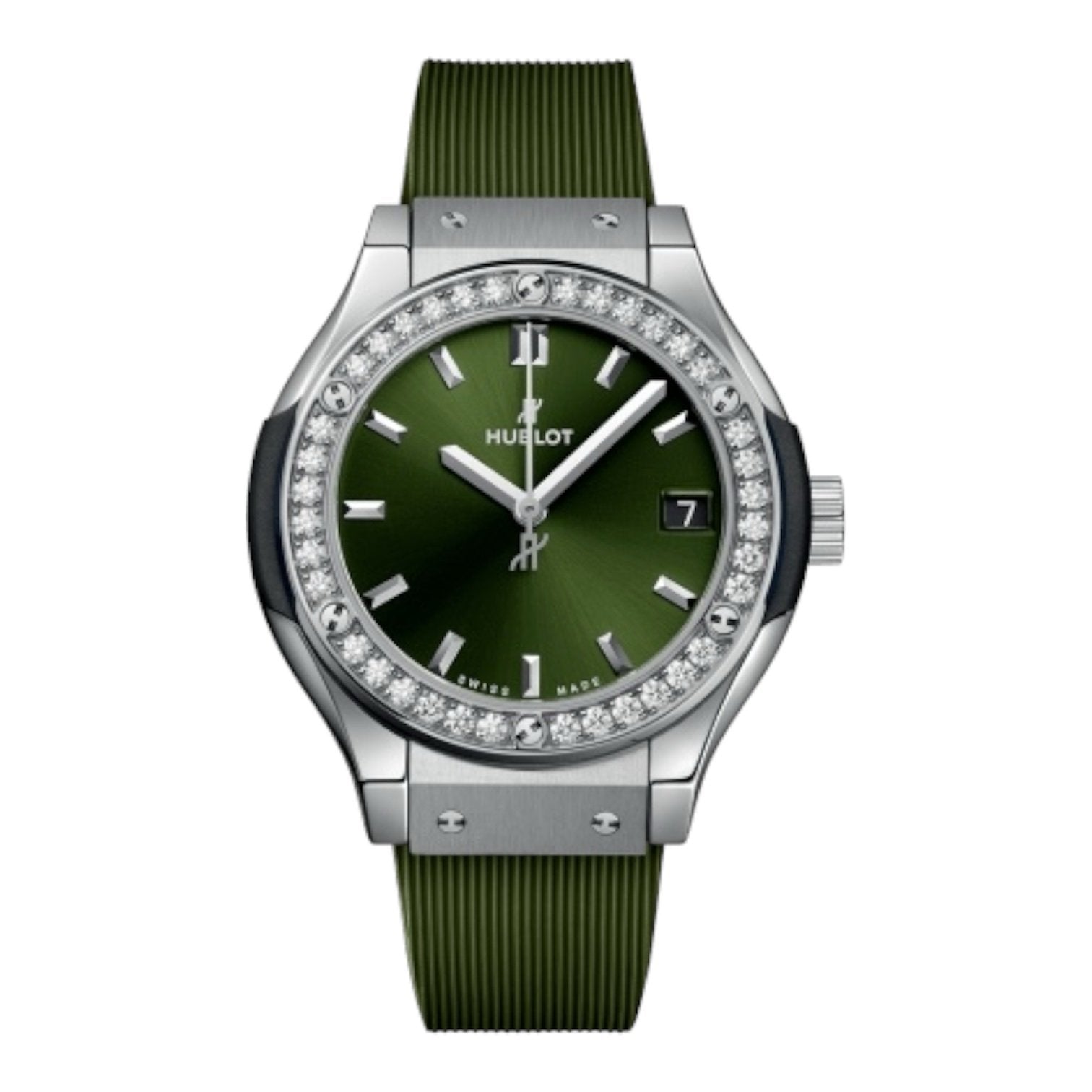 CLASSIC FUSION TITANIUM GREEN DIAMONDS33MM